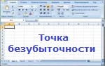 Точка безубыточности.  Рентабельность продаж. Версия 6.0 для Mac и Windows